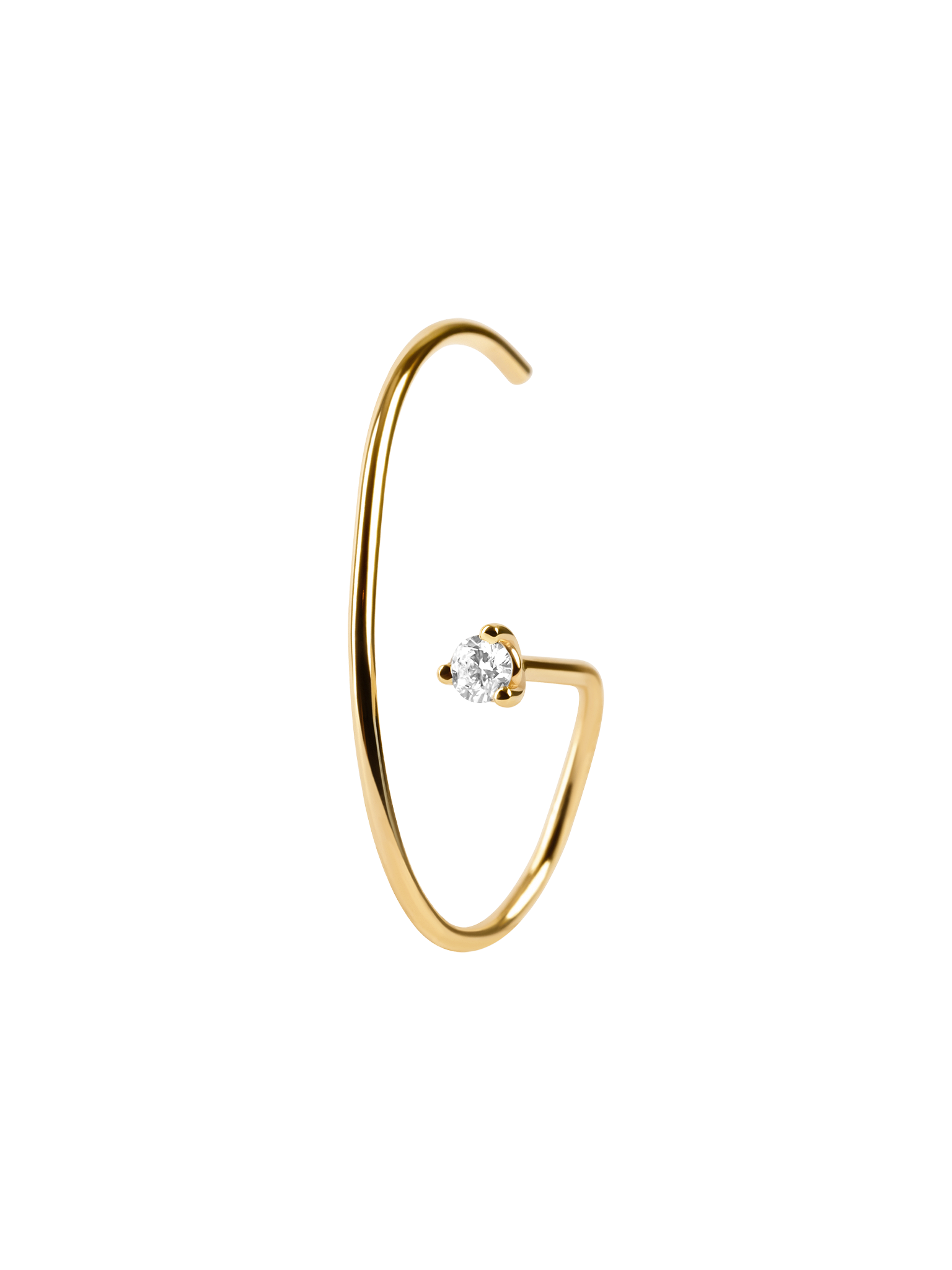 Diamond orbit earring